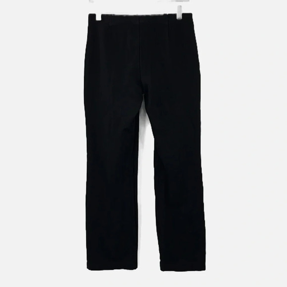 Eileen Fisher Stretch Knit Pull On Straight Leg Pants in Black - Size XS - Picture 3 of 6